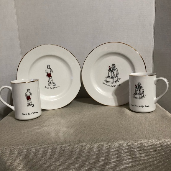 4 PCs of Vintage Dayton Hudson 1999 Merry Masterpieces 24K Trim Porcelain China - Picture 3 of 9